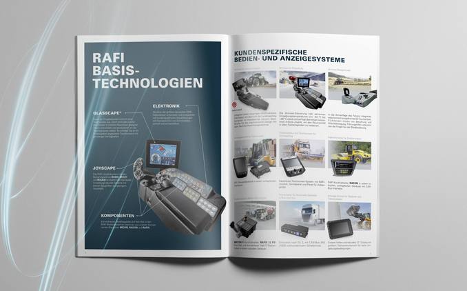 [Translate to Spanisch:] Broschüre von RAFI-Anwendungen bei mobilen Maschinen